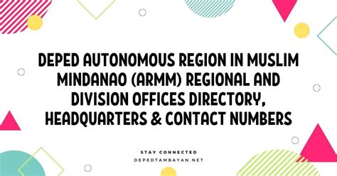 NBI Autonomous Region For Muslim Mindanao Regional Office .